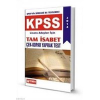 KPSS Lisans Tam İsabet Çek Kopar Yaprak Test 2015 (ISBN: 9786054338276)