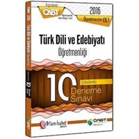 ÖABT Türk Dili ve Edebiyatı Öğretmenliği Çözümlü 10 Deneme Sınavı Öabt Okulu Yayınları 2016 (ISBN: 9786051642741)