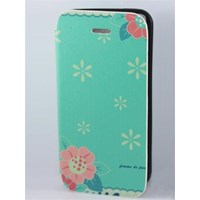 iPhone 5/5s Yeşil Çiçek Desenli Kapak
