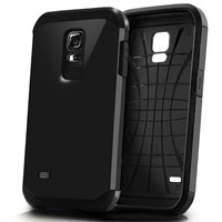 Microsonic Slim Fit Dual Layer Armor Samsung Galaxy S5 Mini Kılıf Siyah