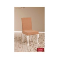 Sanal Mobilya Simay Demonte Sandalye Beyaz - Kahve Haki V-378 25341743