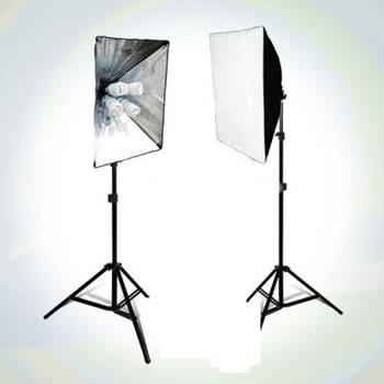 Fancier FAN 637 24w Spiral 2x4 Set Sürekli Video Işık 40x60 Softbox