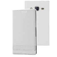 Microsonic Samsung Galaxy J2 Kılıf Gizli Mıknatıslı Delux Beyaz