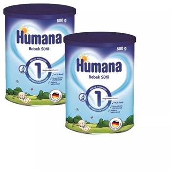 Humana 1 0-6 Ay 2x800 gr Çoklu Paket Bebek Sütü