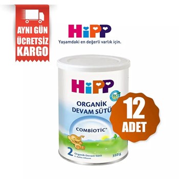 Hipp 2 6+ Ay 12x350 gr Organik Combiotic Devam Sütü