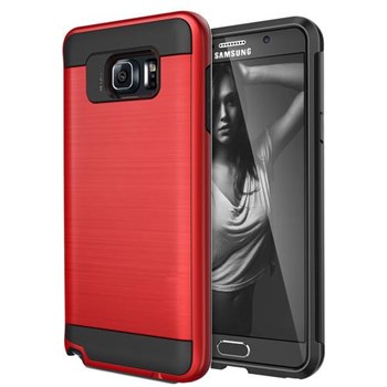 Microsonic Samsung Galaxy Note 5 Kılıf Slim Heavy Duty Kırmızı CS300-SHD-GLX-NOTE5-KRZ