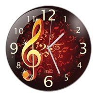 If Clock Müzik Nota Duvar Saati H16