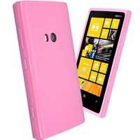 Microsonic Glossy Soft Kılıf Nokia Lumia 920 Pembe