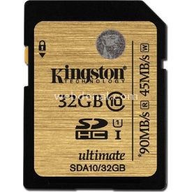 Kingston 32GB SDHC UHS-1 Class10 Ultimate Hafıza Kartı - SDA10/32GB