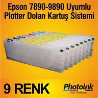 For Epson Pro 7890/9890 Uyumlu Kolay Dolan Kartuş Sistemi