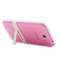 Microsonic Standlı Soft Samsung Galaxy Note 2 Kılıf Pembe