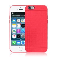 Microsonic Dot Style Silikon Iphone 6S Plus Kılıf Kırmızı