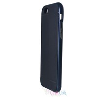 iPhone 6 Slikon Lacivert Şeritli Bumper Arka Kapak