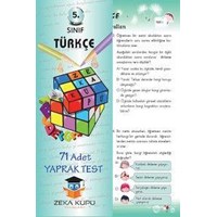 5. Sınıf Türkçe Yaprak Test Zeka Küpü Yayınları (ISBN: 9786054313921)