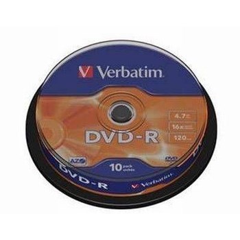 Verbatim 16x Dvd-r 4.7gb Jewel Case 10lu