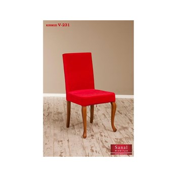 Sanal Mobilya Simay Demonte Sandalye Ceviz - Kırmızı V-231 25341874
