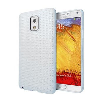 Microsonic Dot Style Silikon Samsung Galaxy Note 3 Neo kılıf Beyaz
