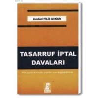 Tasarruf İptal Davaları (ISBN: 9789756068618)