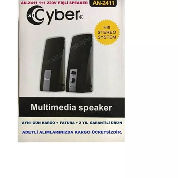 Cyber AN-2411 3W 1+1 Speaker