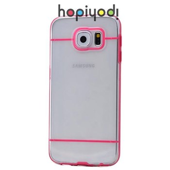 Samsung Galaxy S6 Kılıf Elegance Bumper Kapak Pembe