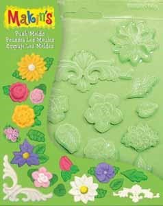 Makin's Clay Push Mold Şekilleme Kalıbı Çiçekler THT39005