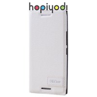 HTC One M9 Kılıf Safir Kapaklı Gizli Mıknatıslı Beyaz