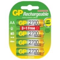 Gp270Aahcbb8F-2Uec4 3+1 Li Blister 2620 Mah Aa Şarjlı Kalem Pil