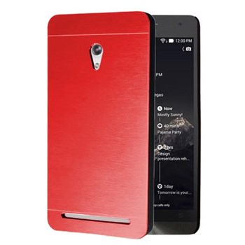 Microsonic Asus Zenfone 6 Kılıf Hybrid Metal Kırmızı