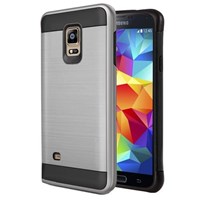 Microsonic Samsung Galaxy S5 Kılıf Slim Heavy Duty Gümüş CS300-SHD-GLX-S5-GMS
