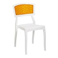 Tilia Orient Sandalye Pc Beyaz-Portakal 33762389