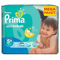 Prima Aktif Bebek Junior Plus Mega Paket No:5+ (13-20 Kg) 34'Li Bebek Bezi 27265933