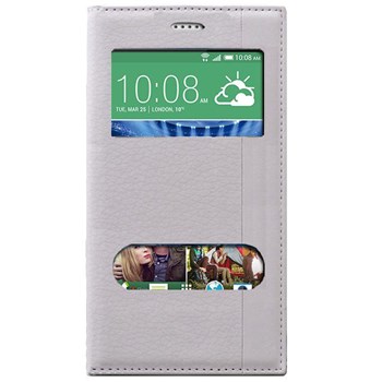 Magnum HTC Desire 820 Magnum Pencereli Kılıf Beyaz MGSBFHSXY89