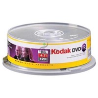 KODAK DVD-R 4.7GB 120MIN 1-16X 25Lİ CAKEBOX