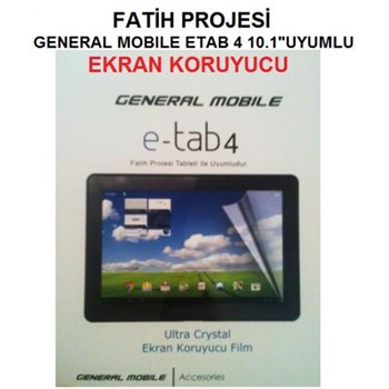 General Mobıle E-Tab 4 Tablet İçin Ekran Koruyucu