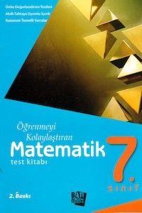 7.Sınıf Matematik Test Kitabı Batı Akademi Yayınları (ISBN: 9786054542611)