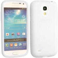 Samsung Galaxy S4 Mini Kılıf Silikon Kapak Beyaz