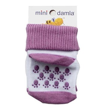 Minidamla Mini Damla 4615 Kaymaz Taban Bebek Çorabı Lila 21489251