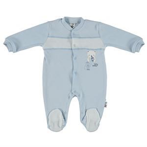 Carmin Baby Striped Roba Patikli Tulum Mavi 3 Ay