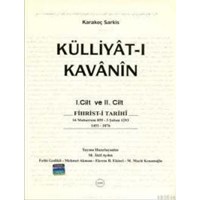 Külliyat-ı Kavanin (2 Cilt Takım) (ISBN: 9789751618606)