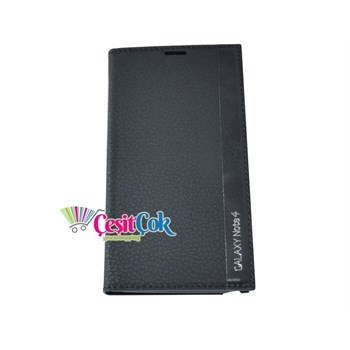 Samsung Galaxy Note 4 Kılıf Gizli Mıknatıslı Siyah