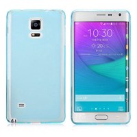 Microsonic Transparent Soft Samsung Galaxy Note Edge Kılıf Mavi