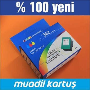 Muadil Bk Hp 342 Uyumlu Renkli Kartuş