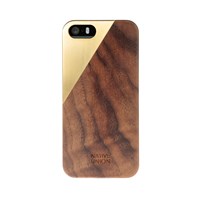 Case Clic Metal iPhone 5/5S Telefon Kılıfı-Pirinç