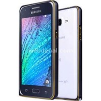 Microsonic Samsung Galaxy J1 Thin Metal Çerçeve Kılıf Siyah