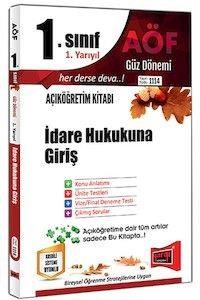 1. Sınıf 1. Yarıyıl İdare Hukukuna Giriş Kod:1114 Yargı Yayınları (ISBN: 9786051575728)