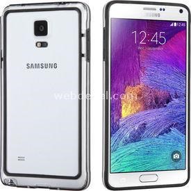 Hybrid Transparant Samsung Galaxy Note 4 Kılıf Siyah