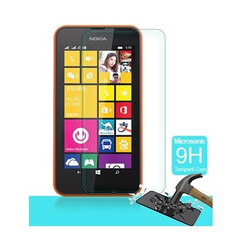 Microsonic Temperli Cam Ekran Koruyucu Nokia Lumia 530 Kırılmaz Film