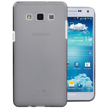 Microsonic Transparent Soft Samsung Galaxy E5 Kılıf Siyah