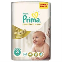 Prima Bebek Bezi Premium Care 3 Beden Midi Mega Paket 72 Adet