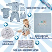 Yeni Doğan Erkek Bebek Seti Mavi 33442214